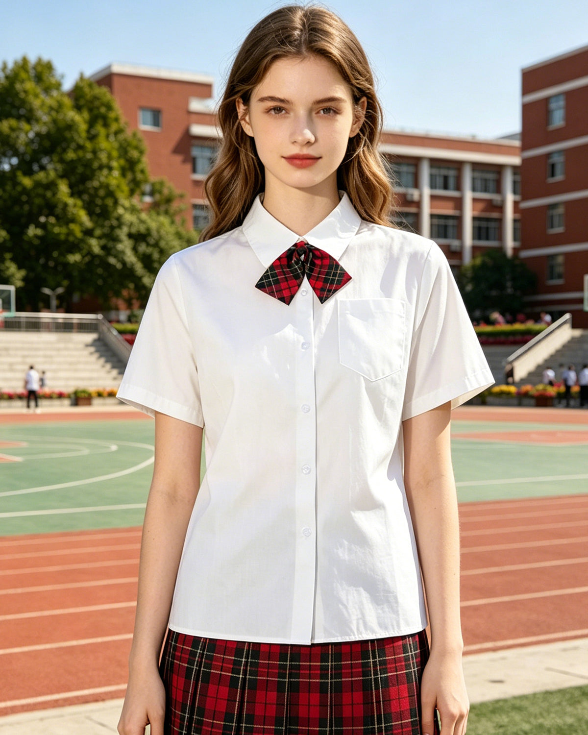 HOWSWET Women's Neck Tie Girls Tartan Plaid Bow Tie School Uniforms or Formal Events Neckties 3 Packs