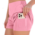 HOWSWET Women Sports Workout Shorts High Waisted Athletic Short Pants Lightweight Comfy Training Pants