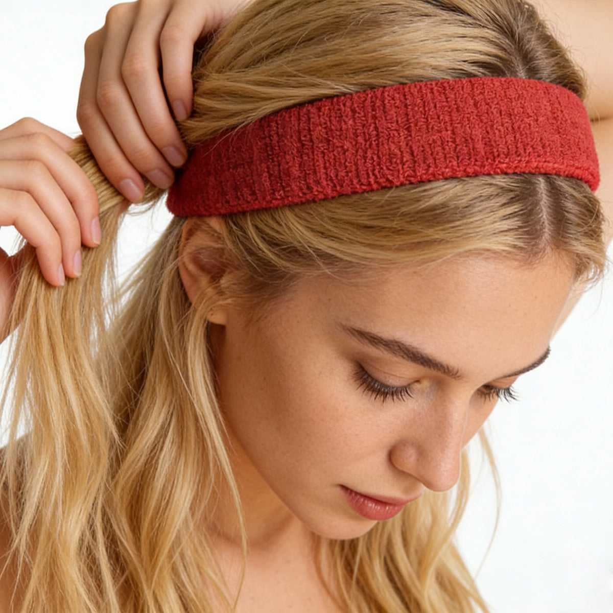 HOWSWET Sport Headbands for Women Elastic Soft Fabric Hair Bands Sweatbands for Yoga Gym Running Workouts Daily Use
