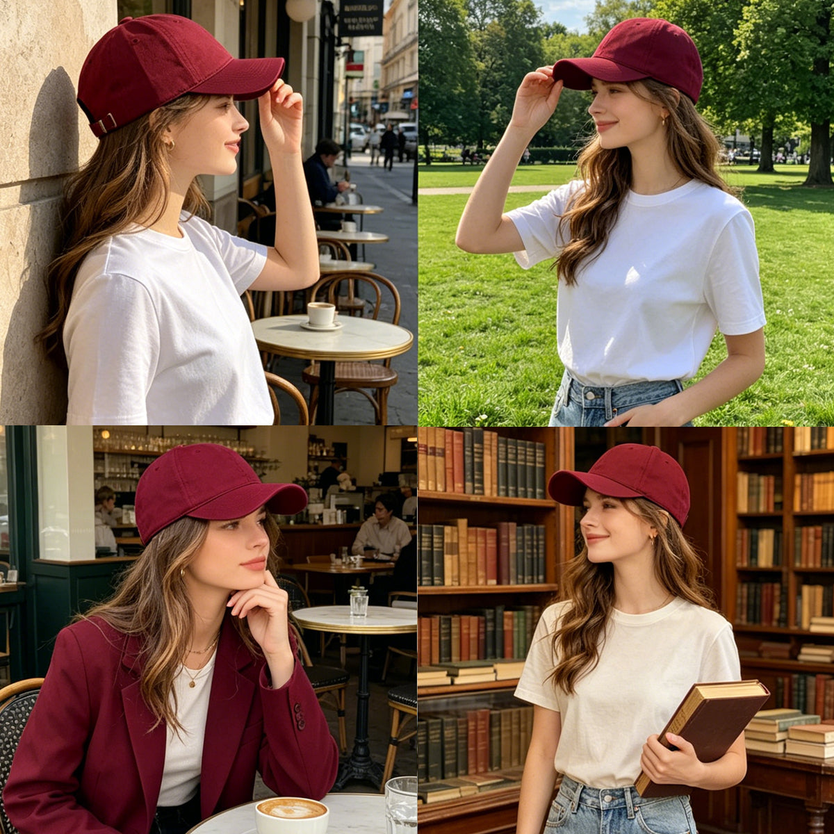 HOWSWET Women's Classic Baseball Cap Casual Fashion Outstanding  Hat