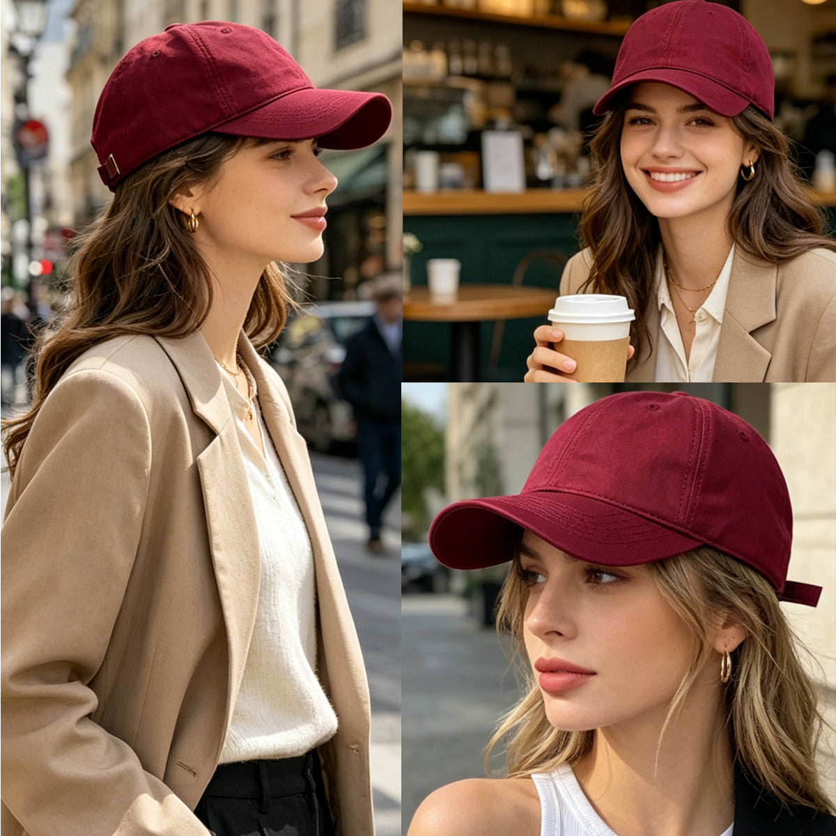 HOWSWET Women's Classic Baseball Cap Casual Fashion Outstanding  Hat