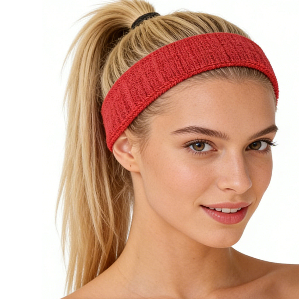 HOWSWET Sport Headbands for Women Elastic Soft Fabric Hair Bands Sweatbands for Yoga Gym Running Workouts Daily Use