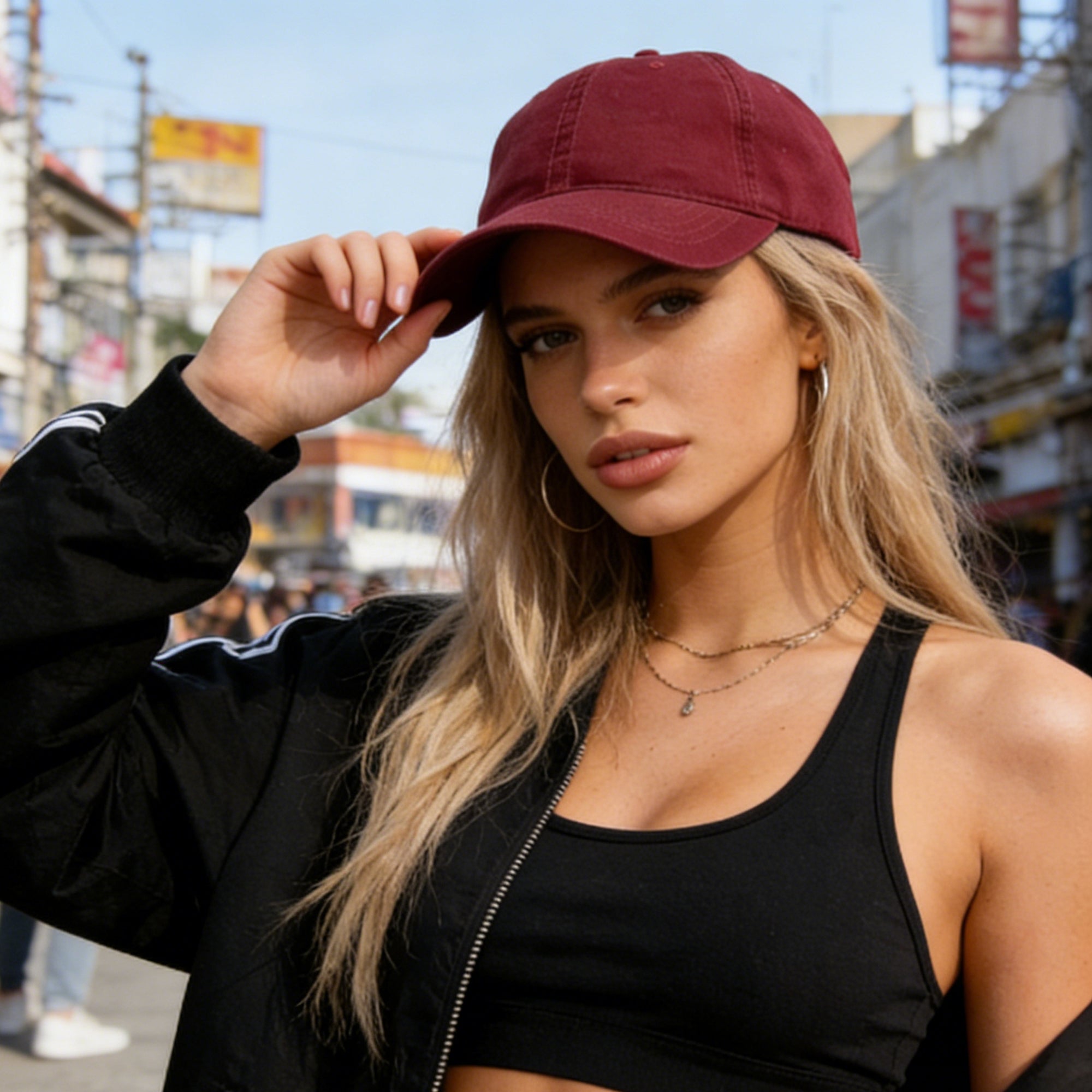 HOWSWET Women's Classic Baseball Cap Casual Fashion Outstanding  Hat